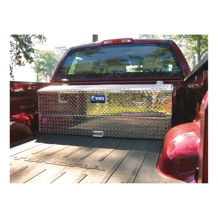 UWS TT-45-COMBO 45-Gallon Combo Bright Aluminum Transfer Tank - Truck Part Superstore