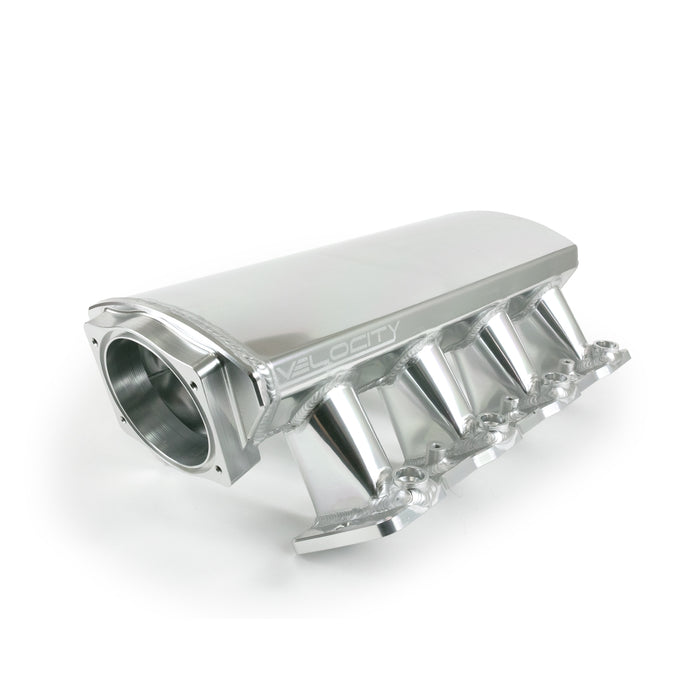 Top Street Performance 81001CA Intake Manifold; TSP Velocity Fab. Aluminum Cathedral Port Angled; Anodized - Truck Part Superstore