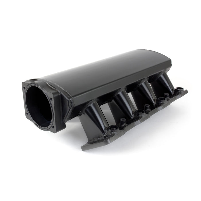 Top Street Performance 81002BK Intake Manifold; TSP Velocity Fab. Aluminum Cathedral Port Straight; Black - Truck Part Superstore