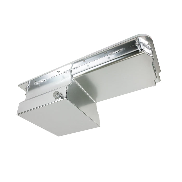 Top Street Performance 81004-CA-R GM LSX Rear Sump 7-Quart Clear Anodized Fabricated Aluminum Oil Pan - Truck Part Superstore