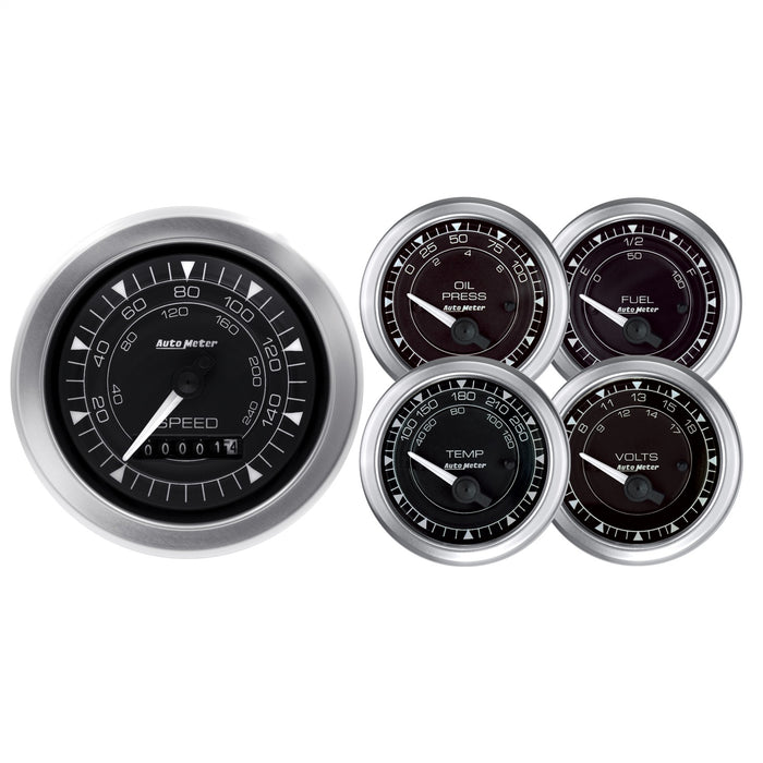 AutoMeter 8100 GAUGE KIT; 5 PC.; 3 3/8in./2 1/16in.; ELEC. SPEEDOMETER; CHRONO - Truck Part Superstore