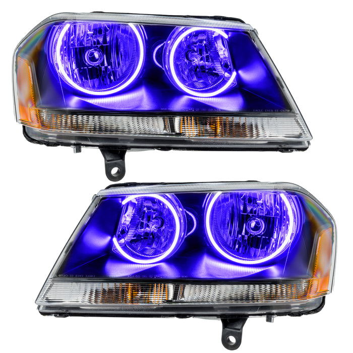 Oracle Lighting 8101-007 SMD Pre-Assembled Headlights, Black, UV/Purple - Truck Part Superstore