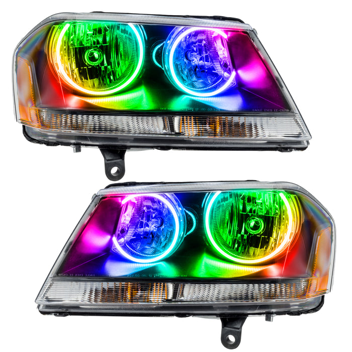 Oracle Lighting 8101-504 SMD Pre-Assembled Headlights, Black Bezel, ColorSHIFT - Simple - Truck Part Superstore