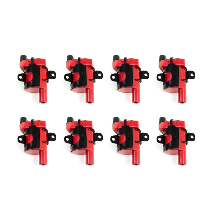Top Street Performance 81016-8 Red LS2 Truck Style 40,000 Volt Ignition Coils - Set of 8 - Truck Part Superstore
