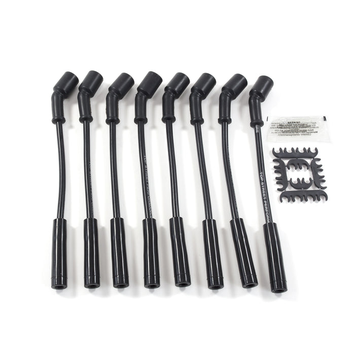 Top Street Performance 81026 8.5mm LS1/LS6 Black Ignition Wires with Straight Plug Boots. - Truck Part Superstore