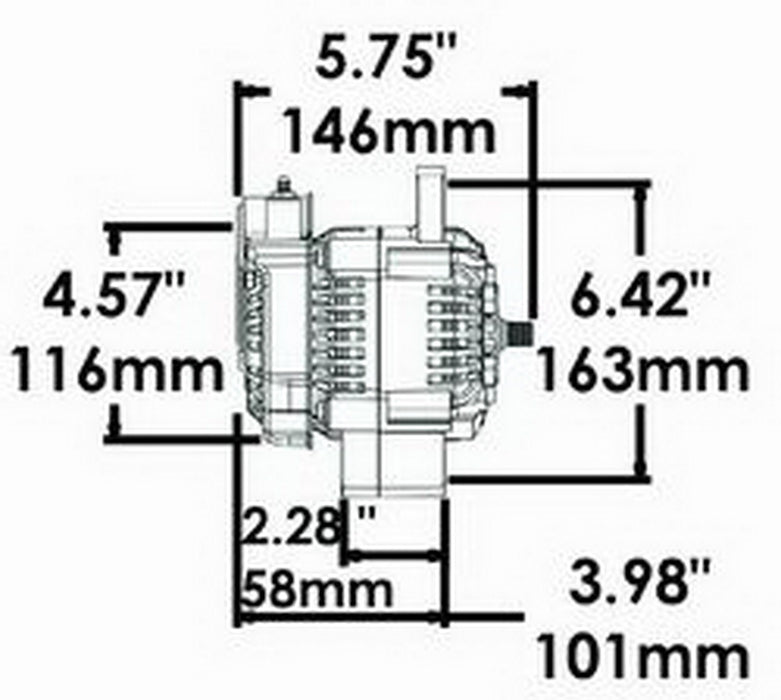 Powermaster Performance 8132 Racing Alternator - Truck Part Superstore