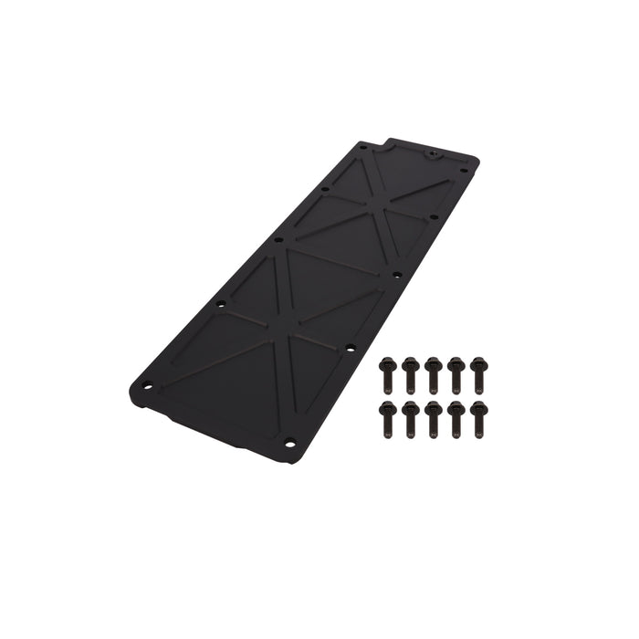 Top Street Performance 81044BK LS2/LS3/LS7/LSX Trussed Style Black Aluminum Engine Valley Cover. - Truck Part Superstore