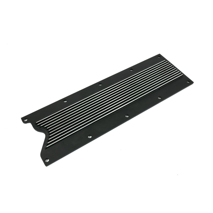 Top Street Performance 81045BK GM LS1/LS6 Black Finned Aluminum Valley Cover - Truck Part Superstore