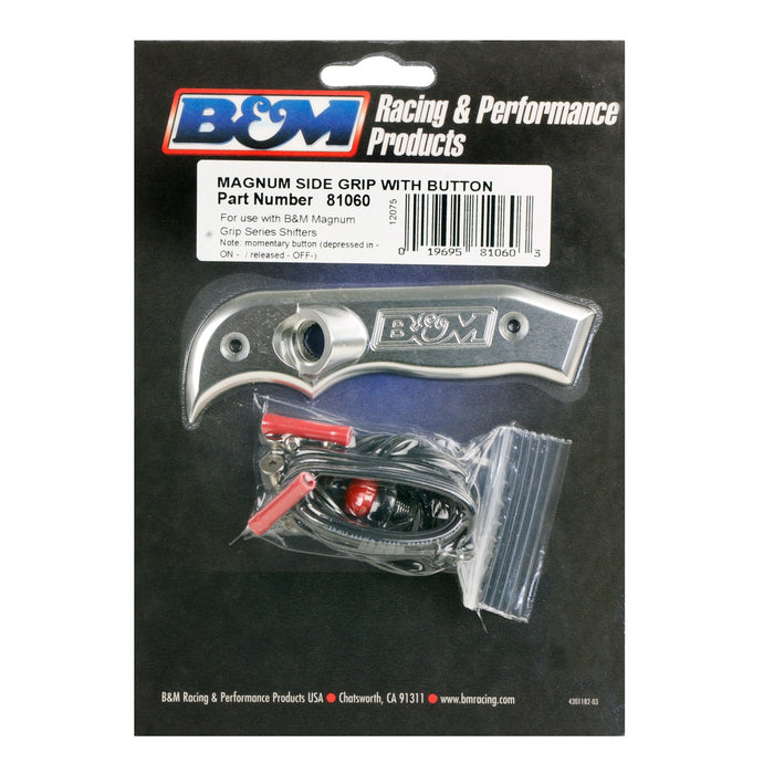 B&M 81060 Magnum Grip Side Plate; Pistol Grip; 12 Volt Button; Incl. Mounting Hardware; - Truck Part Superstore