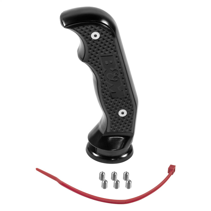 B&M 81099 Magnum Grip Shift Handle; Billet Aluminum; Incl. Hardware; Black Anodized; - Truck Part Superstore