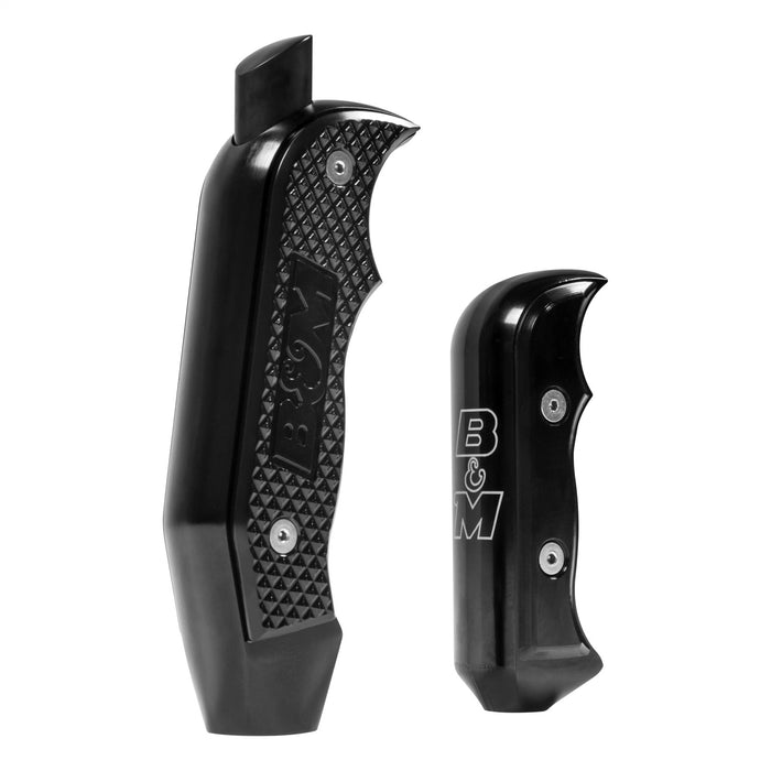 B&M 81101 Magnum Grip Shift Handle; Billet Aluminum; Incl. Hardware; Black Anodized; - Truck Part Superstore