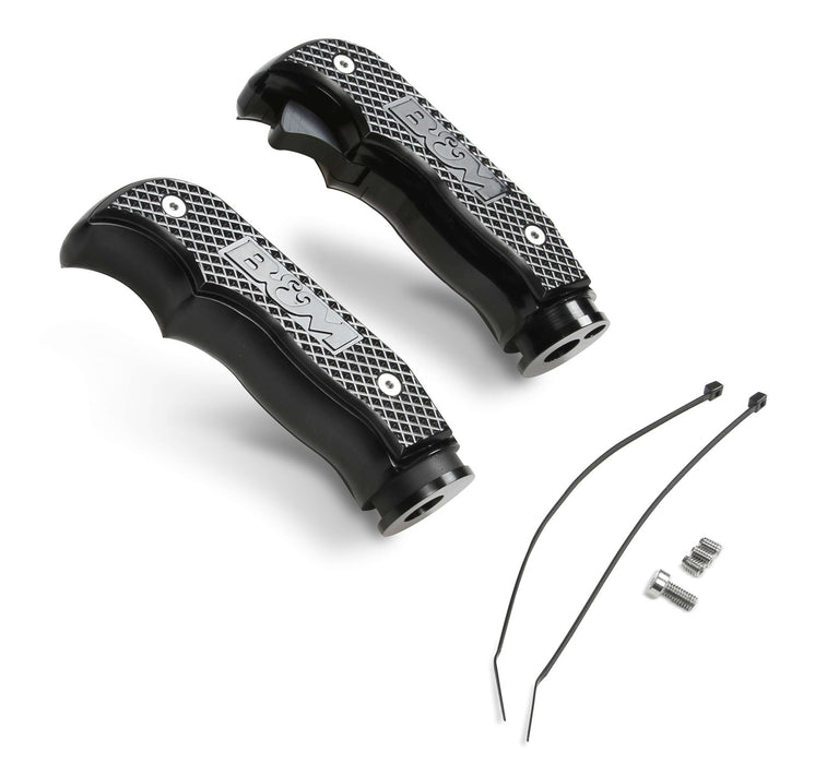 B&M 81103 Magnum Grip Shift Handle; Billet Aluminum; Incl. Hardware; Black Anodized; - Truck Part Superstore