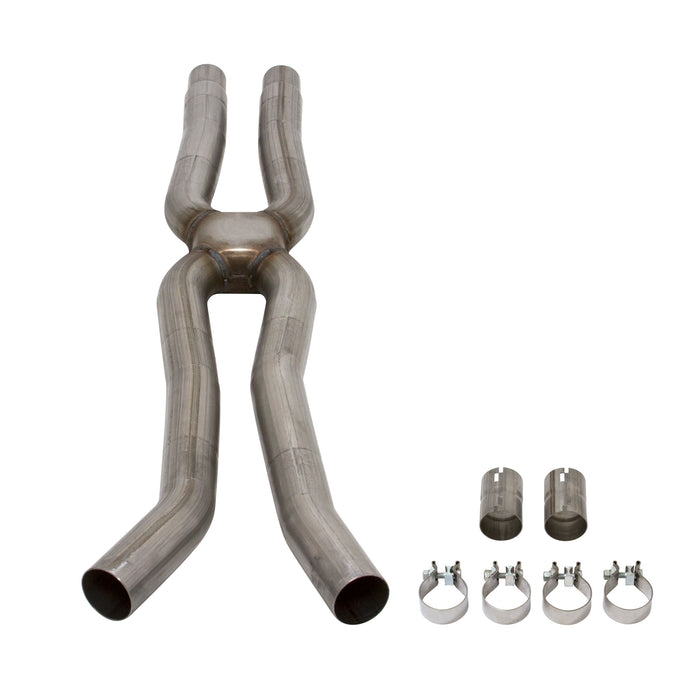 Flowmaster 81109 Scavenger X-Pipe Kit; 2.5 in. Tubing; 409 Stainless Steel; - Truck Part Superstore