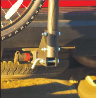 Husky Towing 81145 Ball Mount Holds 2 Bikes Stationary Frame Clamp Without Lock Non-Folding - Truck Part Superstore
