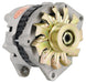 Powermaster Performance 8114 Alternator; CS130; Saddle Mount; 105 Amp; 85 Idle; 6 Groove Pulley; Natural; - Truck Part Superstore
