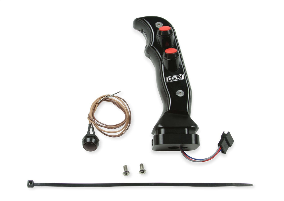 B&M 81161 Magnum Grip Auto Shift Handle; Aluminum; Black Anodized Finish; Stylish Race; - Truck Part Superstore