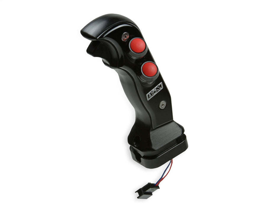 B&M 81161 Magnum Grip Auto Shift Handle; Aluminum; Black Anodized Finish; Stylish Race; - Truck Part Superstore