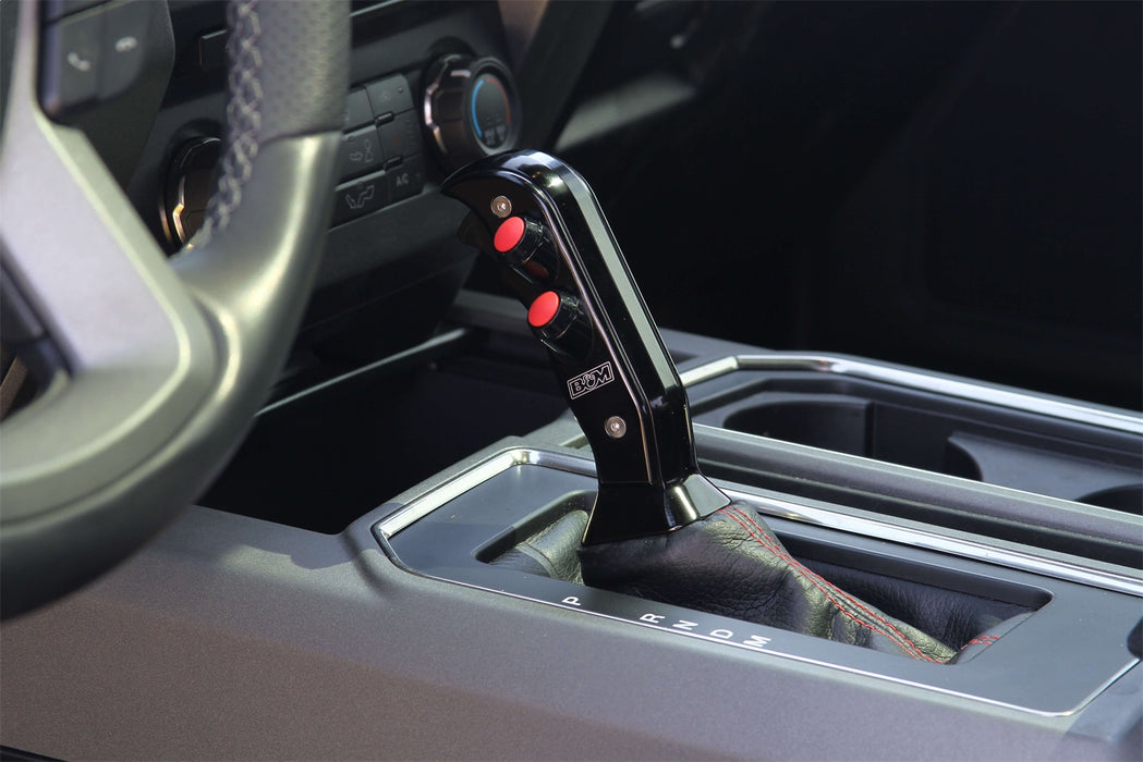 B&M 81161 Magnum Grip Auto Shift Handle; Aluminum; Black Anodized Finish; Stylish Race; - Truck Part Superstore