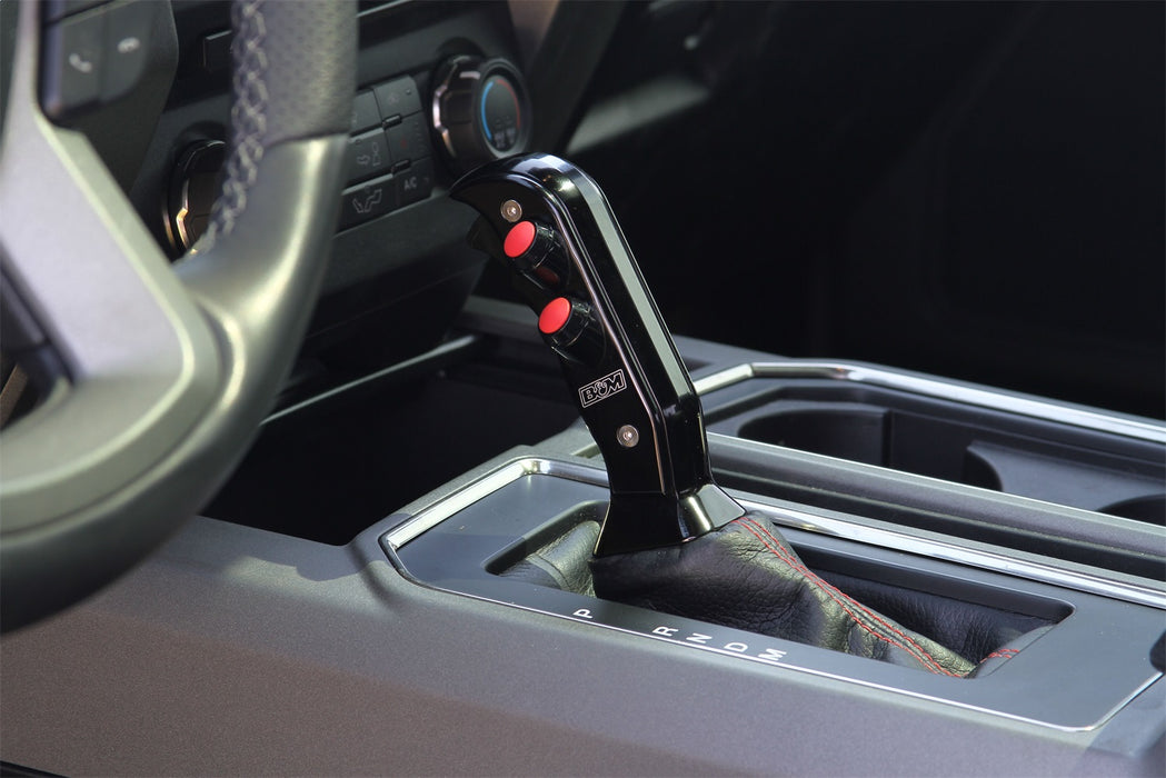 B&M 81161 Magnum Grip Auto Shift Handle; Aluminum; Black Anodized Finish; Stylish Race; - Truck Part Superstore