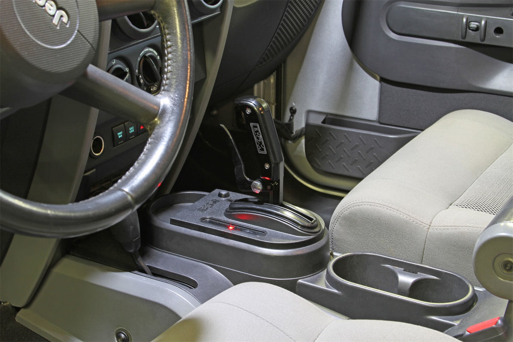 B&M 81177 Magnum Grip Pro Stick Automatic Shifter; Floor; Black; Aluminum; - Truck Part Superstore