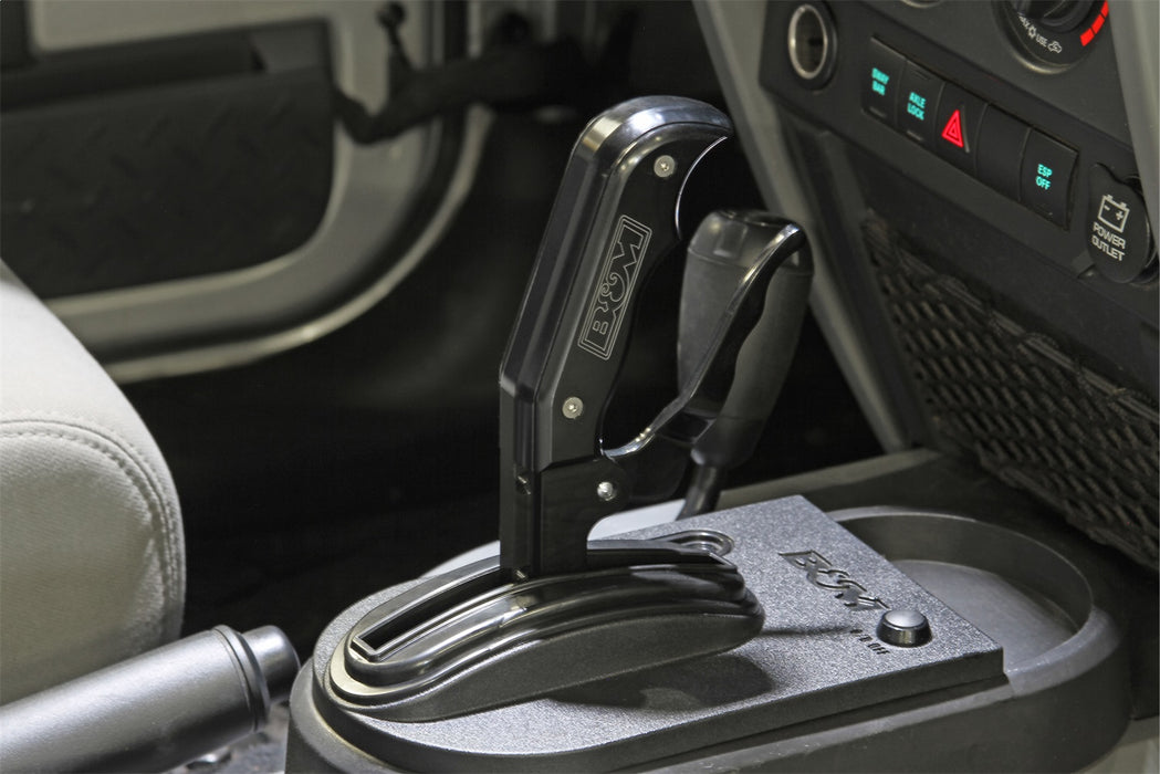 B&M 81177 Magnum Grip Pro Stick Automatic Shifter; Floor; Black; Aluminum; - Truck Part Superstore