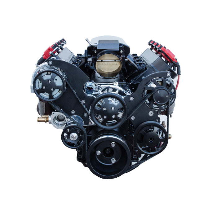 Top Street Performance 81200ABK-KT Serpentine Front Drive System; LS1/LS2; All Black - Truck Part Superstore