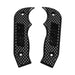 B&M 81200 Magnum Grip Side Plates; Polycarbonate; Diamond Texture Pattern; Black; - Truck Part Superstore