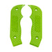 B&M 81202 Magnum Grip Side Plates; Polycarbonate; Diamond Texture Pattern; Green; - Truck Part Superstore