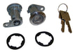 Crown Automotive Jeep Replacement 8122874K2 Door Lock Cylinder Kit; 2 Cylinders; w/Keys; Chrome; - Truck Part Superstore