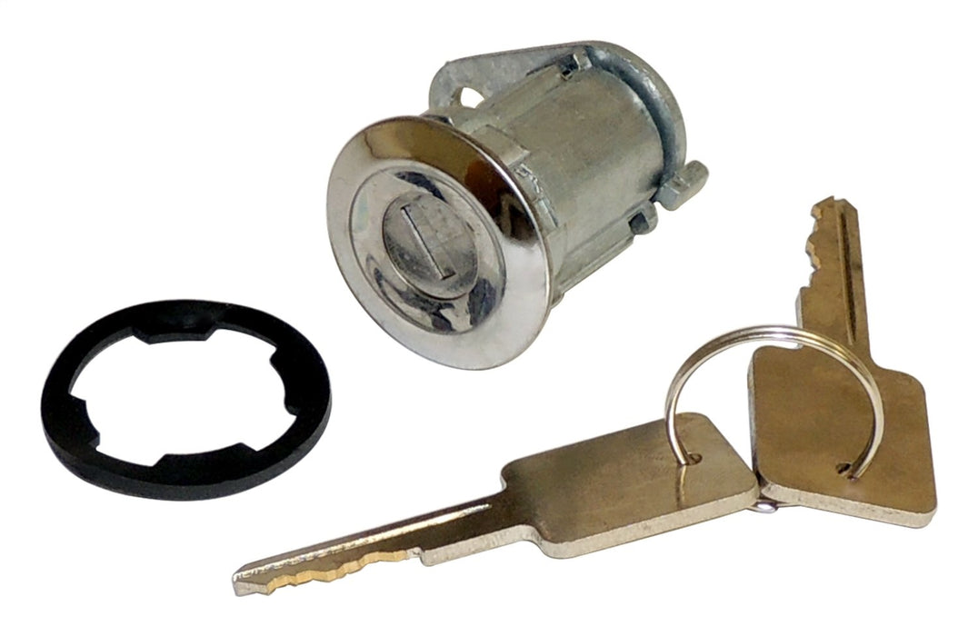 Crown Automotive Jeep Replacement 8122874K Door Lock Cylinder Kit; w/2 Keys; Chrome; - Truck Part Superstore