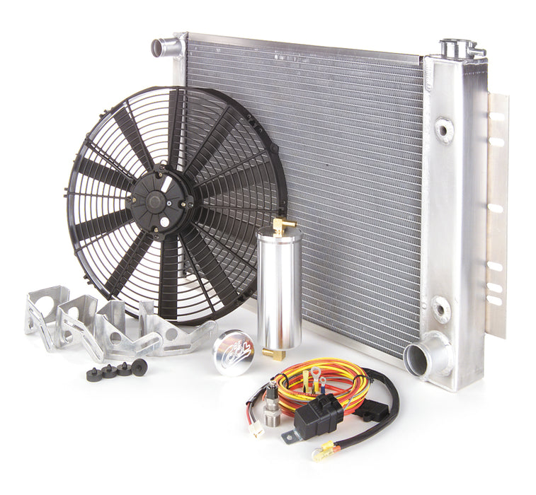 Be Cool 81233 Radiator Module Factory-Fit Polished Finish for 54-60 Corvette LS-1 w/Std Trans Be Cool Radiator - Truck Part Superstore