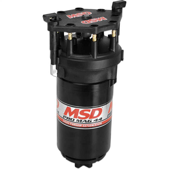 MSD 81303 Pro Mag Generator; 44 Amp; Clockwise Rotation; Standard Black Cap; - Truck Part Superstore