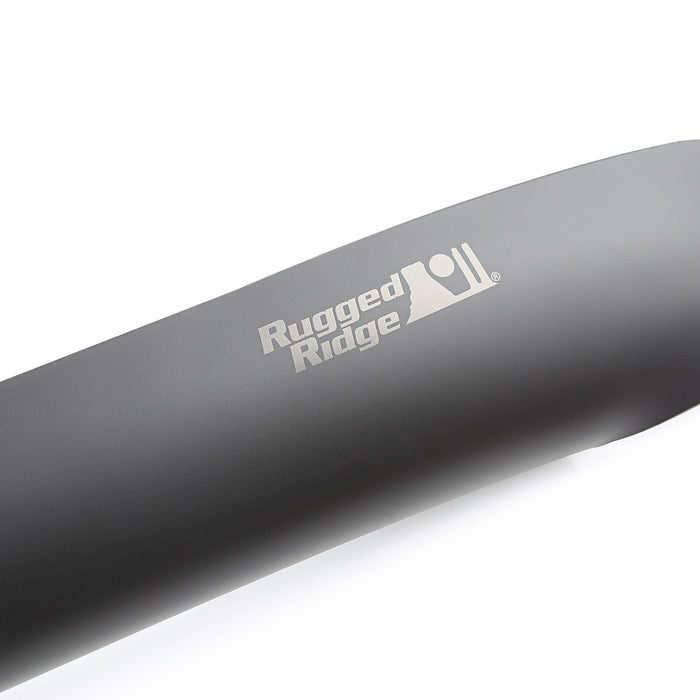Rugged Ridge 81348.12 Hood Bug Deflector; Black; w/o Eyebrow; - Truck Part Superstore