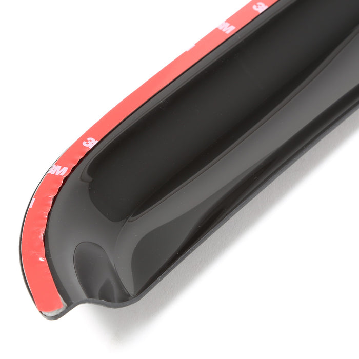 Rugged Ridge 81349.01 Window Visor; Front; 2 pc.; Matte Black; - Truck Part Superstore