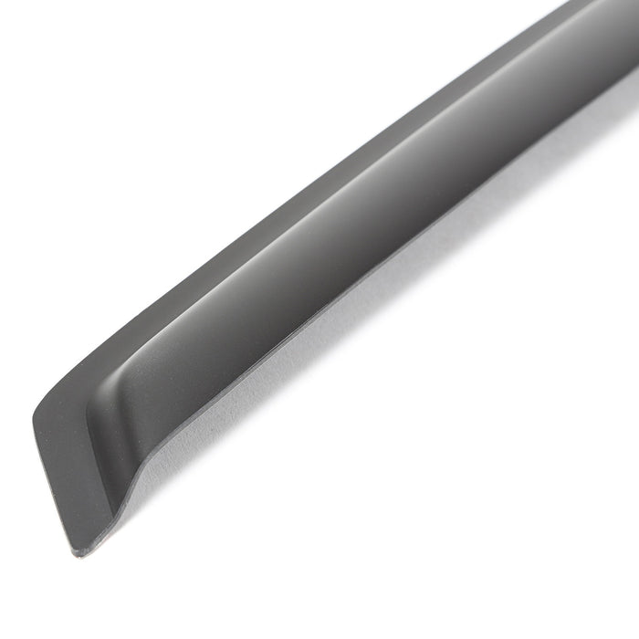 Rugged Ridge 81349.07 Window Visor; Front; 2 pc.; Tape Mounted; Matte Black; - Truck Part Superstore