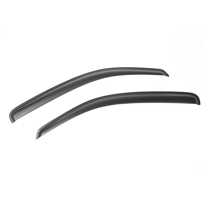 Rugged Ridge 81349.10 Window Visor; Front; 2 pc.; Matte Black; - Truck Part Superstore