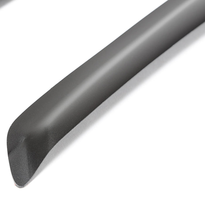 Rugged Ridge 81349.10 Window Visor; Front; 2 pc.; Matte Black; - Truck Part Superstore