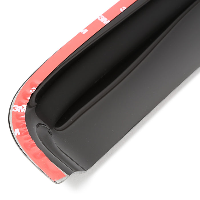 Rugged Ridge 81349.10 Window Visor; Front; 2 pc.; Matte Black; - Truck Part Superstore