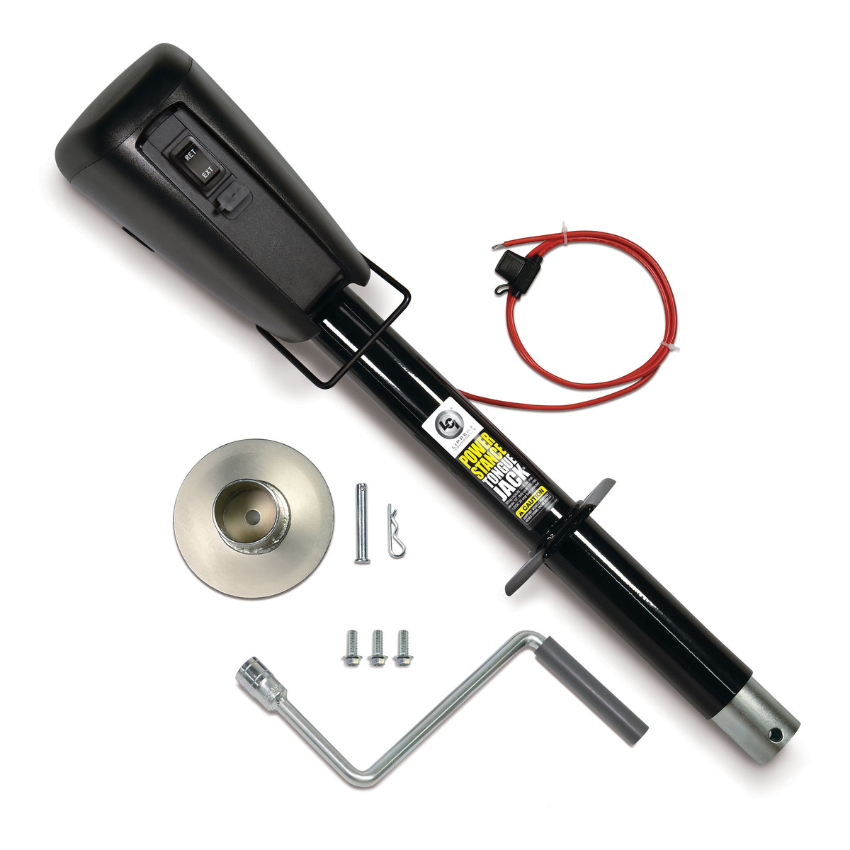 CURT 813748 Lippert 813748 Power Stance Electric Trailer Tongue Jack, 3,500 lbs