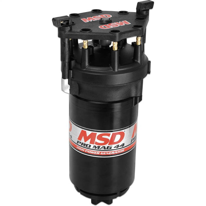 MSD 81403 Pro Mag Generator; 44 Amp; Counter Clockwise; Standard Black Cap; - Truck Part Superstore