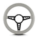 Lokar 81407 Lecarra Mark 4 GT Steering Wheel; Light Grey; Black Spokes; 14 in. Thick Grip; - Truck Part Superstore