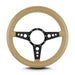 Lokar 81409 Lecarra Mark 4 GT Steering Wheel; Tan; Black Spokes; 14 in. Thick Grip; - Truck Part Superstore