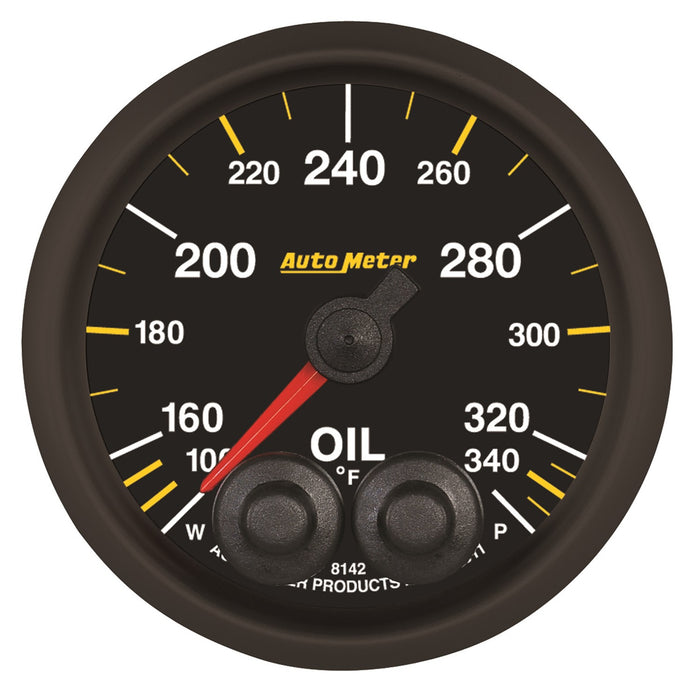 AutoMeter 8142-05702 GAUGE; OIL TEMP; 2 1/16in.; 340deg.F; STEPPER MOTOR W/PEAK/WARN; NASCAR CAN - Truck Part Superstore