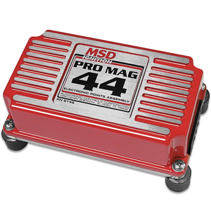 MSD 8145MSD Pro Mag Electronic Points Box; 44 Amp; Red; - Truck Part Superstore