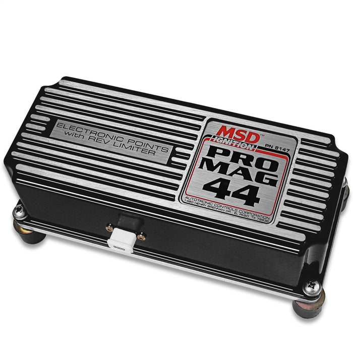 MSD 81473 Pro Mag Electronic Points Box; 44 Amp; Rev Limiter; Black; - Truck Part Superstore