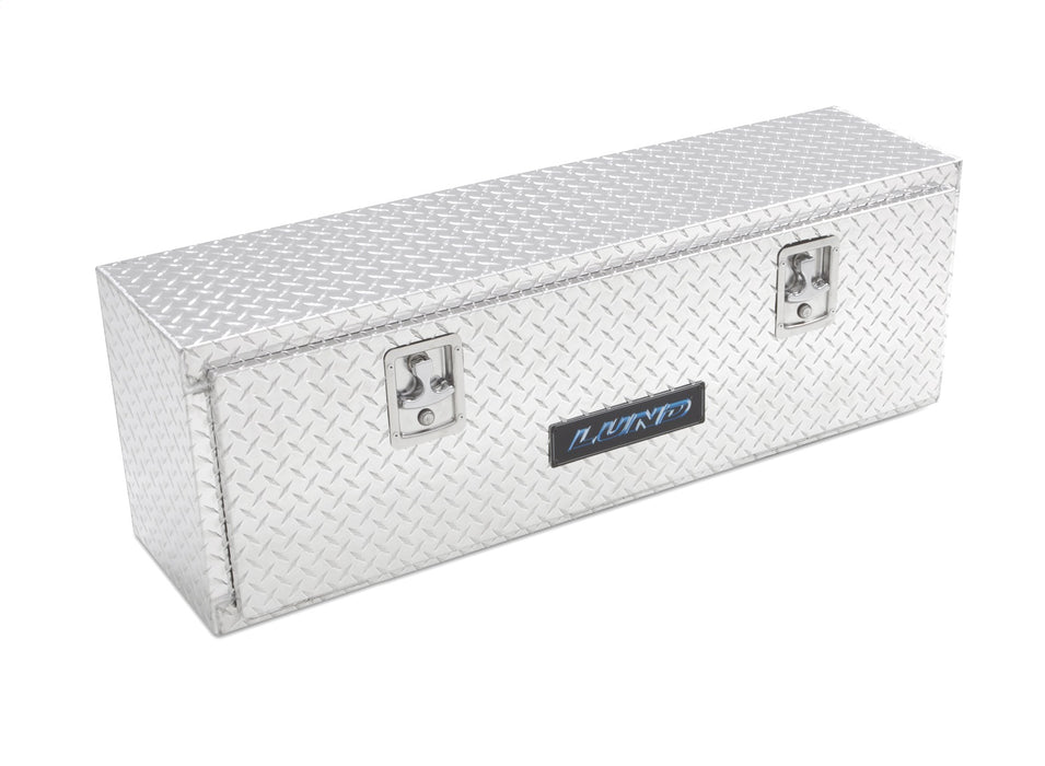 Lund 8148 Aluminum Top Mount L-Wing Storage Box; 48 in. x 12.75 in. x 16 in.; Brite; - Truck Part Superstore