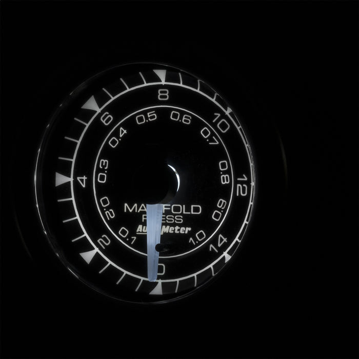 AutoMeter 8150 GAUGE; MANIFOLD PRESSURE; 2 1/16in.; 15PSI; DIGITAL STEPPER MOTOR; CHRONO - Truck Part Superstore