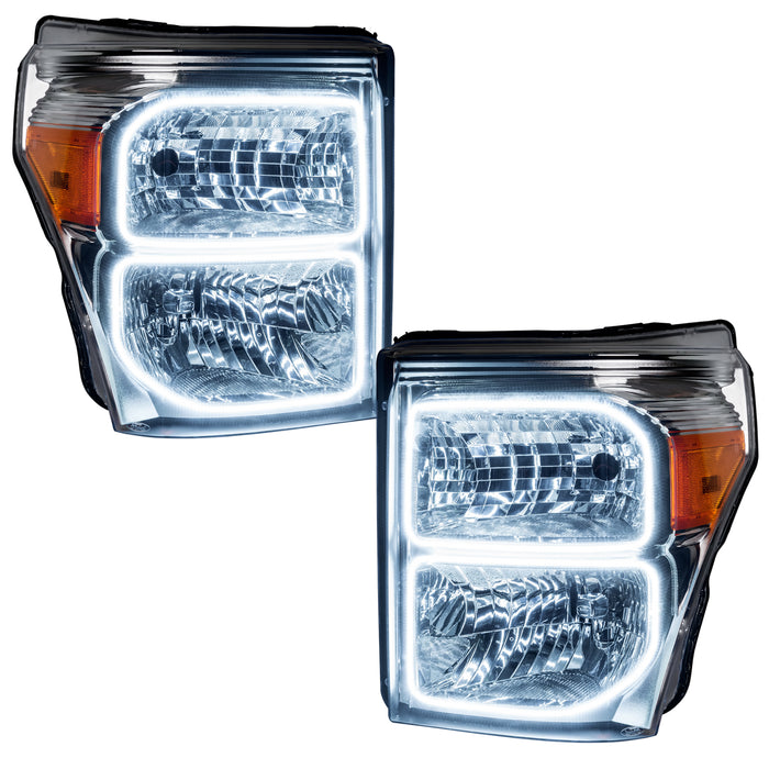 Oracle Lighting 8158-001 LED Pre-Assembled Headlights, Chrome Bezel, White - Truck Part Superstore
