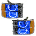 Oracle Lighting 8165-002 SMD Pre-Assembled Headlights, Round Ring Design, Blue - Truck Part Superstore