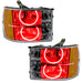 Oracle Lighting 8165-003 SMD Pre-Assembled Headlights, Round Ring Design, Red - Truck Part Superstore
